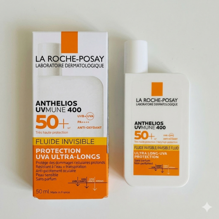 واقي شمس لاروش بوزيه أنثيليوس (Anthelios UVMUNE 400) – فلويد سائل غير مرئي SPF50+
